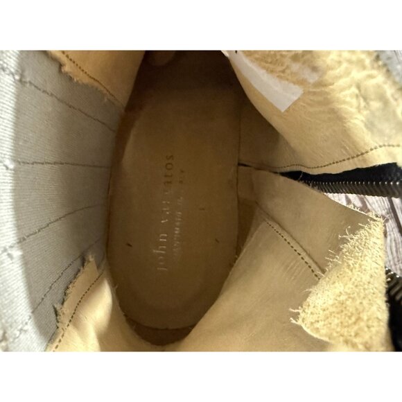 John Varvatos Harness suede Boots Size 11 color Grey handmade in Italy New - Picture 7 of 9